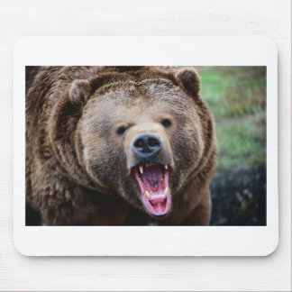 Brüllender Grizzlybär Mousepad