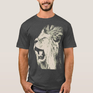 Brüllender Löwe Pop Art Vintage Retro T-Shirt