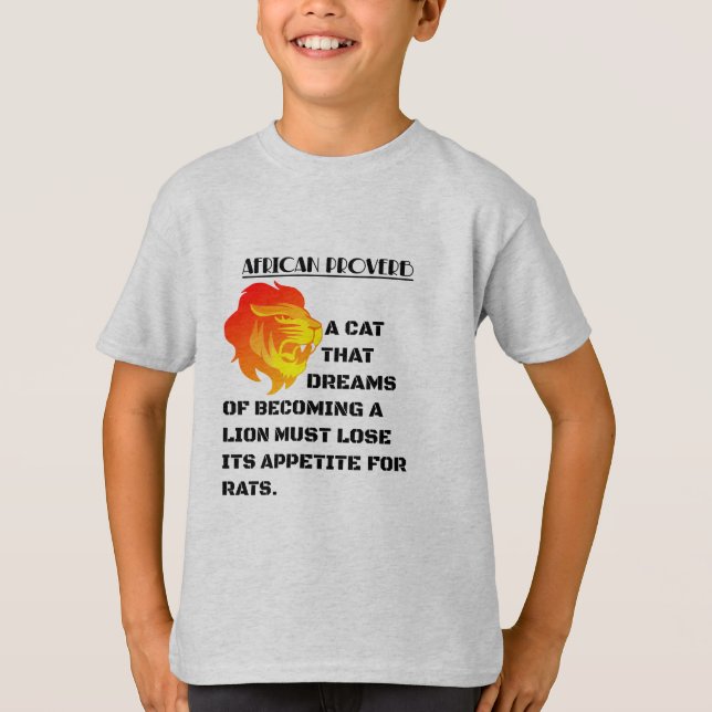Brüllender Löwenkopf T-Shirt (Vorderseite)