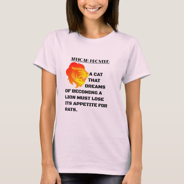 Brüllender Löwenkopf T-Shirt (Vorderseite)