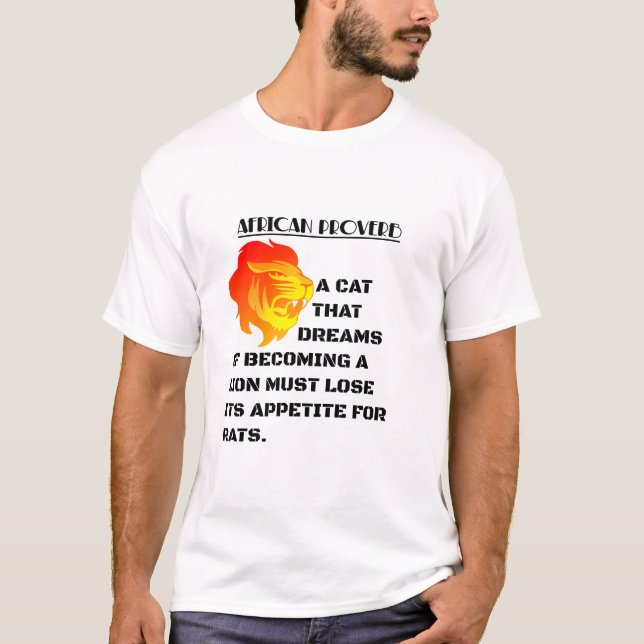 Brüllender Löwenkopf T-Shirt (Vorderseite)