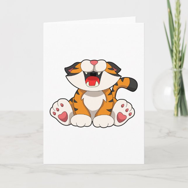 Brüllender Tiger Karte (Vorderseite)
