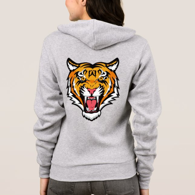 Brüllender Tigerkopf-25818 Hoodie (Rückseite)