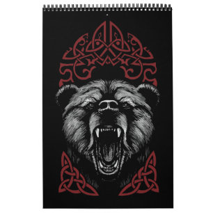 Brüllender Wikingerbär Kalender