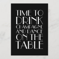 Brüllenzwanziger jahre Geburtstags-Einladung