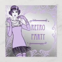 Brüllenzwanziger jahre Prallplatten-Mädchen-Retro