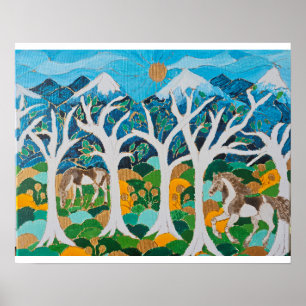 Brumbies im High Country  Poster