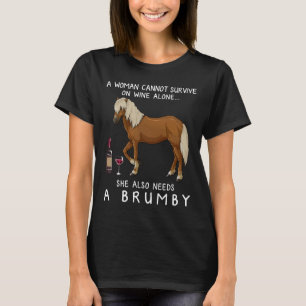 Brumby Horse and Wine Horse Angepasst T-Shirt