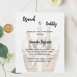 Brunch and bubbly boho Bridal Showeinladung