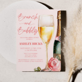 Brunch and Bubbly Mimosa Champagne Bridal Shower  Einladung
