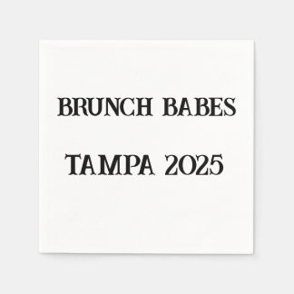 Brunch Babes Custom Napkins - Girls Weekend 2025 Serviette