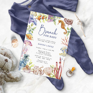 Brunch-Baby-Party Einladung
