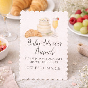 Brunch-Baby-Shower-Einladung Einladung