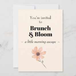 Brunch & Bloom  Invitation Einladung