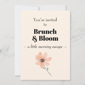 Brunch & Bloom  Invitation Einladung