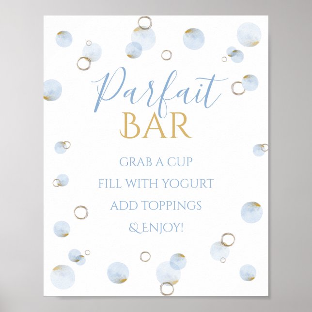 Brunch Bubbly and Baby Showroom Parfait Bar Poster (Vorne)