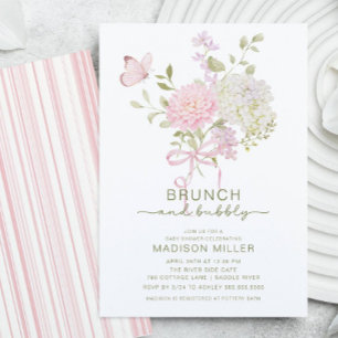 Brunch & Bubbly Baby Shower Einladung