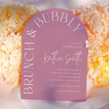 Brunch & Bubbly Bold Floral Arch Brautparty