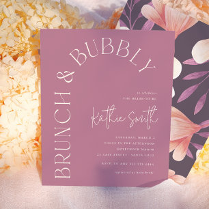 Brunch & Bubbly Bold Floral Budget Brautparty