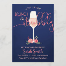 Brunch & Bubbly Brautparty Einladung