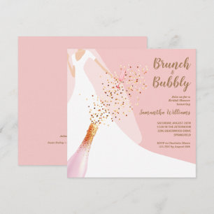 Brunch Bubbly Bridal Dusche Einladung