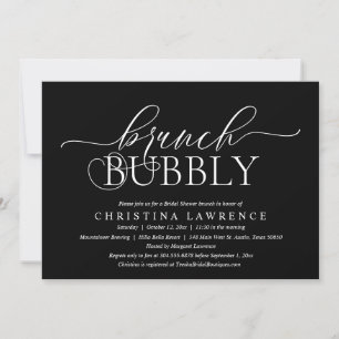 Brunch Bubbly, Brie to be, Brautparty Invitati Einladung