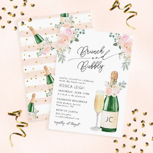 Brunch & Bubbly Champagner-Junggesellinnen-Abschie Einladung