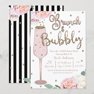 Brunch & Bubbly Champagner Mimosa Brautparty-Einla Einladung