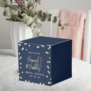 Brunch & Bubbly Confetti Brautparty Geschenkschachtel