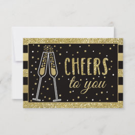 Brunch & Bubbly Dankeschön Card, Imitats Glitzer/F Dankeskarte