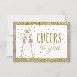 Brunch & Bubbly Dusche Danke, dass Sie Card Imitat Dankeskarte