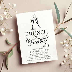 Brunch & Bubbly Einladung zur Brautdusche