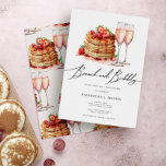 Brunch & Bubbly Elegantes Pancake Pink Brautparty Einladung<br><div class="desc">Brunch & Bubbly Elegante Pancake Pink Bridal Dusche Einladung</div>
