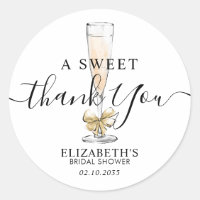 Brunch Bubbly Flute Sweet Danke Brautparty
