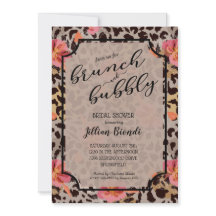 Brunch Bubbly Leopard Brautparty