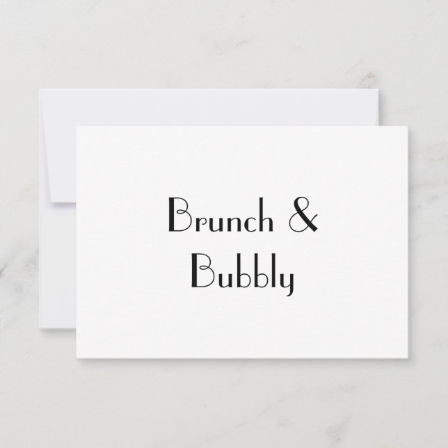 Brunch & Bubbly, RSVP-Karte RSVP Karte (Vorderseite)
