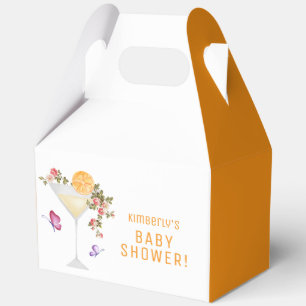 Brunch Bubbly Summer Floral Champagne Baby Dusche Geschenkschachtel
