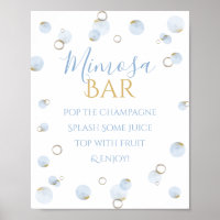 Brunch Bubbly und Baby Showdusche Mimosa Bar