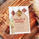 Brunch & Bubbly Weihnachts-Brautparty Einladung<br><div class="desc">Treten Sie ein in eine Welt des zeitlosen Charmes mit unserer Retro Boho Weihnachtsschmuck-themed Brautparty Collection. Mit einer Touch von Retro-Eleganz, von den einladenden Einladungen bis hin zur bezaubernden Dekoration und Beschilderung, feiert man die Liebe und den Geist der Saison. Jedes Stück ist darauf ausgerichtet, Ihre Feier mit einem faszinierenden...</div>