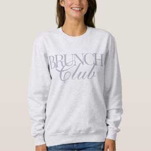 Brunch Club Woman's Lässiges Champagner Sweatshirt