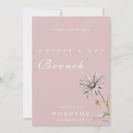 Brunch der Blumenmutter am Tag der Wasserfarbe Einladung