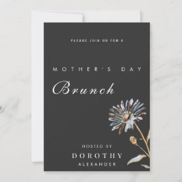 Brunch der Blumenmutter am Tag der Wasserfarbe Einladung