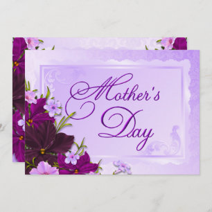 Brunch der romantischen Blumenmutter Einladung
