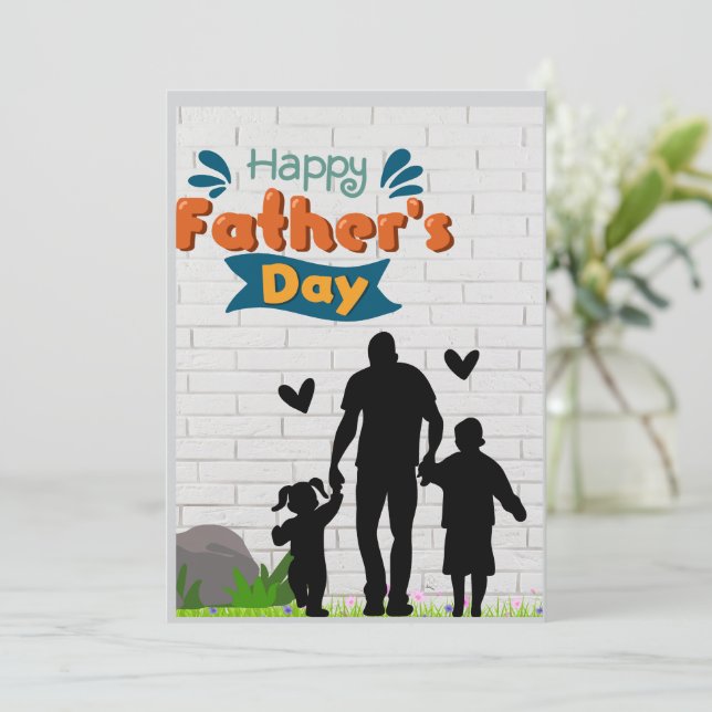 Brunch des Vaters Einladung (Stehend Vorderseite)