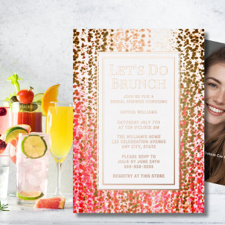Brunch Einladung Bridal Geburtstag Baby Custom Ele