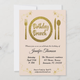 Brunch-Einladung zum Geburtstag Einladung