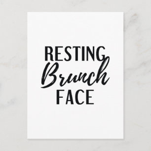 Brunch-Face Postkarte