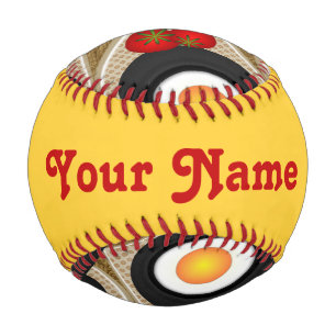 Brunch Fraktal Art Funny Food, Tomaten, Eier Baseball