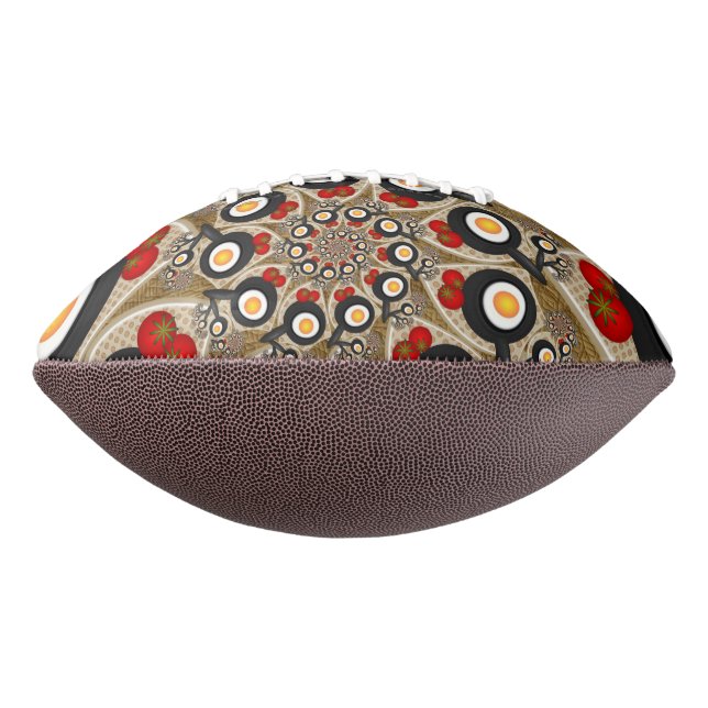 Brunch Fraktal Art Funny Food, Tomaten, Eier Football (Gedreht 270)