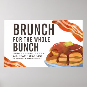 BRUNCH FÜR DAS BUNCH   Ansammlung des Frühstücks Poster